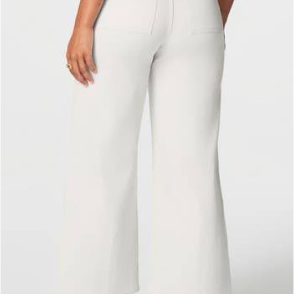 NWT • SPANX Stretch Twill Cropped Wide Leg Pant • Sz XL Petite